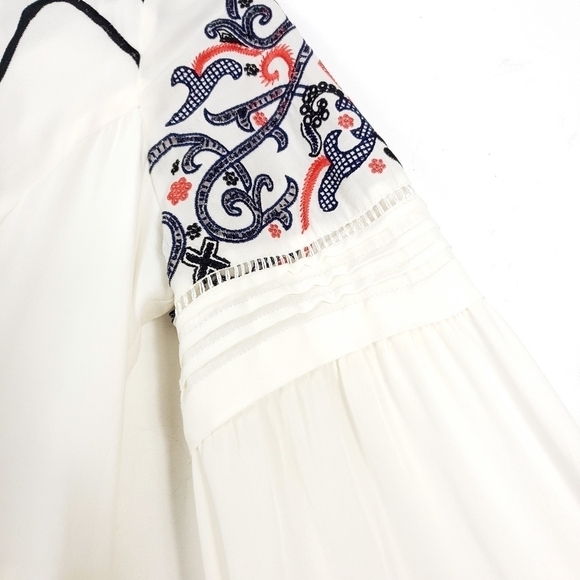 Parker milly 100% silk embroidered dress szS - Picture 12 of 12